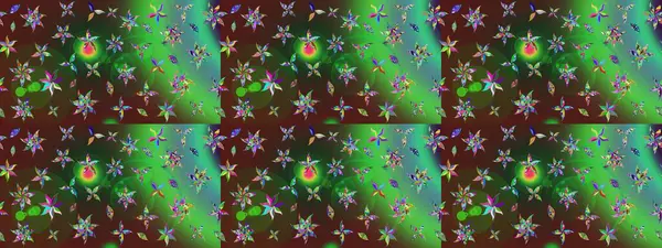 Çiçek deseni. Chichi 'nin kumaş kalıbını çiz. Raster illüstrasyonu. Düz Çiçek Elementleri Tasarımı. Renkli Bahar Teması çizim şablonu.