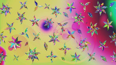 Tekstil tasarımı için doğal renklerde geleneksel halk çiçekleri buketi. Üzerinde gelincikler ve vadi zambakları olan renkli çiçek desenli nakış..