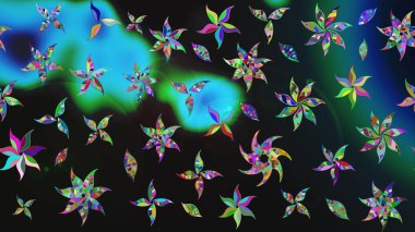 Modern stil dokusu. Çiçek desenli raster, gri çizgi grafik deseni soyut raster arkaplan.