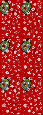 Elle çizilmiş sonbahar çiçeği deseni. Renkli kırmızı çizim kalıbı. Doodle tarzı. Tekstil ve kapak tasarımı için mükemmel. Kırmızı renkte çiçekler.