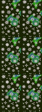 Küçük çaplı çiçeklerdeki basit şirin desenler. Tekstil veya kitap kapakları, imalat, duvar kağıtları, baskı, hediye paketi ve yapıştırma kitabı için çiçek eskizi geçmişi. Raster illüstrasyonu.