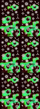 Çiçekli karalama şeklinde Raster çiçek deseni. Nazik, narin çiçek arkaplanı. Siyah renkte çiçekler.