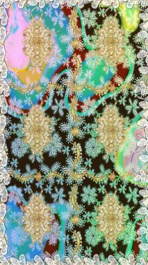 Kusursuz altın desen. Raster oryantal süs. Tarafsız renklerde altın elementlerle kusursuz desen.