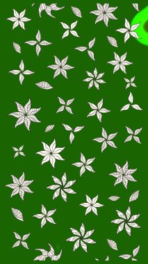 Renkli Yaz Temalı eskiz kalıbı. Raster Illustrasyon 'daki Çiçek Deseni' nin son moda çizimi. Güzel kumaş deseni. Düz Çiçek Elementleri Tasarımı.