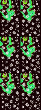 Renkli Bahar Teması eskiz kalıbı. Güzel kumaş deseni. Düz Çiçek Elementleri Tasarımı. Raster illüstrasyonunda çiçek deseni çizimi.