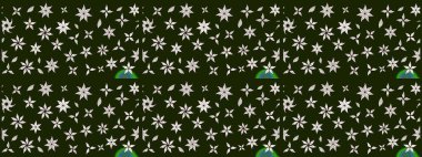 Arkaplan dokusu, duvar kağıdı, çiçek temalı gri renkler. Soyut etnik raster çizim kalıbı. Kabile sanatı boho baskısı, klasik çiçek arkaplanı.