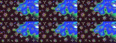 Karalama elementleri. Çizim çiçek deseni duvar kağıdı, web sitesi arka planı, ambalaj kağıdı, davetiye, broşür, afiş veya web sitesi için kullanılabilir. El çizimi Raster illüstrasyonu.