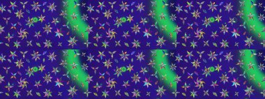 Raster deseni. Raster illüstrasyonu. Küçük çiçekteki sevimli çiçek deseni. Nazikçe, yaz çiçekleri mavi renklerde.