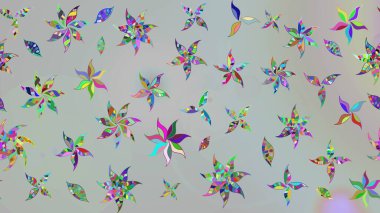 Şirin çiçekli, desenli, gri renkli bir eskiz deseni. El çizimi çiçek çizimi deseni (fayans). Tekstil için suluboya çizim deseni.