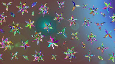 Güzel suluboya yaz çiçekleri deseni..