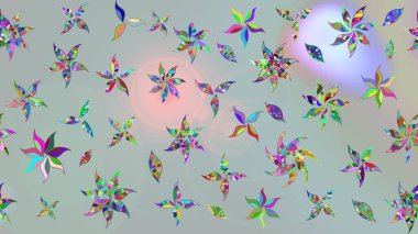 Küçük bir çiçekte eskiz deseni. Raster illüstrasyonu. Hoş bir çiçek geçmişi var. Güzel kumaş deseni.