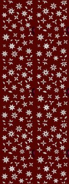 Kırmızı renkte güzel çiçekler olan eskiz deseni, suluboya çiçek deseni, duvar kağıdı, kart ya da kumaş için fayanslı. Raster..