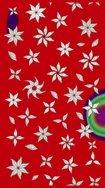 Kırmızı renkte çiçekler. Yumuşak, bahar çiçekli arka plan. Raster çiçek desenli ve çiçekli..