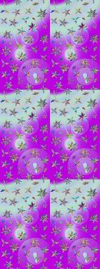 Renkli Bahar Teması eskiz kalıbı. Zentangle soyut çiçekleri. Karalama çiçeği. Raster illüstrasyonu. Güzel kumaş deseni. Düz Çiçek Elementleri Tasarımı.