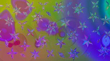 Güzel suluboya yaz çiçekleri deseni..