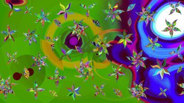 Tekstil veya kitap kapakları, imalat, duvar kağıtları, baskı, hediye paketi ve yapıştırma kitabı için çiçek eskizi geçmişi. Raster illüstrasyonu. Küçük ölçekli çiçeklerdeki basit sevimli desen.