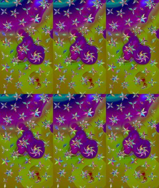 Düz Çiçek Elementleri Tasarımı. Eskiz klasiği. Raster Şirin kumaş deseni. Renkli Bahar Teması çizim şablonu.