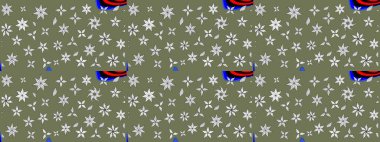 Sabıka fotoğraflarında, bebek kıyafetlerinde, duvar kâğıtlarında, paket kutularında falan kullanılabilir. Raster. Zarif, parlak ve eskiz yeşil çiçek deseni tasarımı.