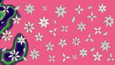 Raster güzel bir çiçek deseni çizmiş. Bahar mevsimi. Tatil havası. Nazik romantik baskı. Pembe renkte çiçekler.