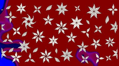 Bahar çiçekleriyle güzel bir çiçek deseni çizmişsin. Güzel kumaş deseni. Raster illüstrasyonu.