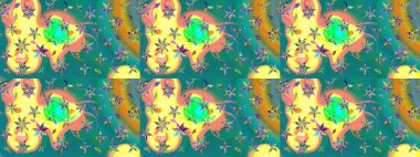 Küçük çiçekte güzel bir desen. Mavi çiçekli bahar çiçekleri. Motley illüstrasyonu. Küçük renkli çiçekler. Moda baskıları için zarif bir şablon.