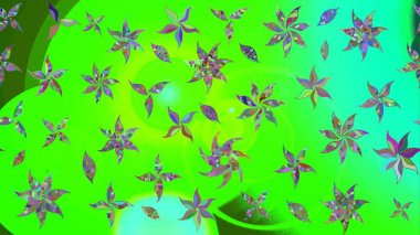 Küçük çiçekli şirin bir desen. Çiçek ve yapraklı çiçek deseni. Raster illüstrasyonu.