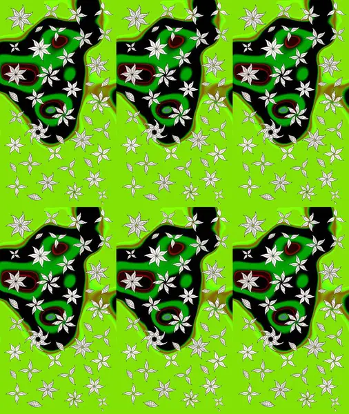 Tekstil, tebrik kartı, boyama kitabı, telefon kılıfı baskısı için kullanılabilir. Etnik Mandala süsü. Raster Henna dövme stili. Hint çiçekli desenli şal desenli..