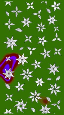 Şekil verilmiş çiçeklerle eskiz deseni. Çiçek deseni duvar kağıdı, desen dolguları ve web sayfası arka planı için kullanılabilir. Süslü zentangle çizim dokusu, soyut çiçeklerle süslenmiş..