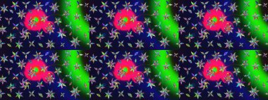 Gri renkli çiçekler. Renkli bahar temalı eskiz kalıbı. Düz Çiçek Elementleri Tasarım Raster illüstrasyonu. Çiçekli çiçek deseni, suluboya..