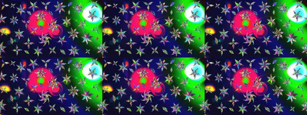 Gri renkli Asya tekstili. Çiçek desenli çizim. Raster illüstrasyonu.