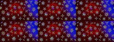 Küçük çiçekteki sevimli çiçek deseni. Kahverengi renkte çiçekler.