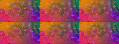 Soyut etnik raster çizim kalıbı. Arkaplan dokusu, duvar kağıdı, kahverengi renkli çiçek teması. Kabile sanatı boho baskısı, klasik çiçek arkaplanı.