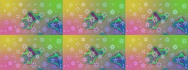 Taslak dekoratif arka plan, çiçek mandala. Çiçek. Raster illüstrasyonu. Yeşil renklerde.