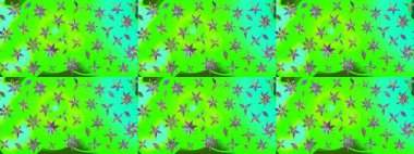 Süslü kumaş deseni. Raster deseni. Çiçekli çiçek deseni, suluboya..