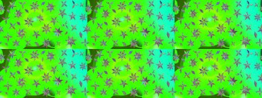 Düz Çiçek Elementleri Tasarımı. Modaya uygun kumaş deseni. Sevimli çiçek raster deseni. Renkli Yaz Teması çizim şablonu.