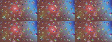 Güzel kumaş deseni. Güzel suluboya yaz çiçekleri deseni..