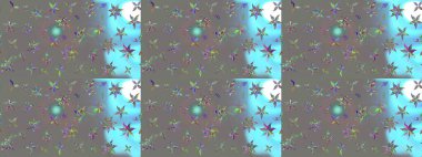 Gri renkli çiçekler. Düz Çiçek Elementleri Tasarımı. Raster illüstrasyonundaki çiçek desenli çizim. Renkli Bahar Teması çizim şablonu.