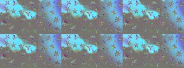 Çiçekli zambakların eskiz geçmişi. Parlak çiçekli kolaj çiçekleri gridir. Çiçek tasarımı için inanılmaz kolaj cennet tarzı..