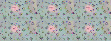 Tropik çiçekler. Gömlek, arka plan modelini çiz. Gri renkli çiçekler.