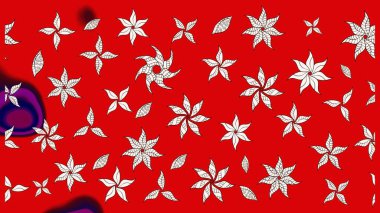 Kırmızı renkte çiçekler. Yumuşak, bahar çiçekli arka plan. Raster çiçek desenli ve çiçekli..