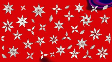 Bahar çiçekleriyle güzel bir çiçek deseni çizmişsin. Raster illüstrasyonu. Güzel kumaş deseni.