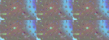 Raster illüstrasyonu. Küçük çiçekteki sevimli çiçek deseni. Modaya uygun kumaş deseni. Tony 'nin kumaş desenini çiz.