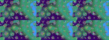 Zarif, parlak ve mavi çiçek desenli tasarım. Sabıka baskıları, bebek kıyafetleri, duvar kâğıtları, paket kutuları vb..