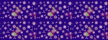 Modern stil dokusu. Çiçek desenli raster, mavi çizgi grafik deseni soyut raster arkaplan.