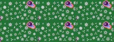 Çizim çiçek deseni duvar kağıdı, web sitesi arka planı, ambalaj kağıdı, davetiye, broşür, afiş veya web sitesi için kullanılabilir. El çizimi Raster çizimi. Karalama elementleri.