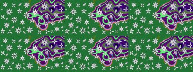 Organik motif arka planı. Çizim kalıbı. Raster illüstrasyonu. Ultraviyole kumaş deseni.