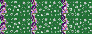 Çiçekli eskiz arkaplanı. Çocuk stili. Renkli Bahar Teması eskiz kalıbı. Düz Çiçek Elementleri Tasarımı.