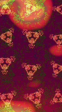 Renkli Bahar Teması eskiz kalıbı. Raster illüstrasyonu. Mor, kırmızı ve kahverengi renkte zarif çiçekli suluboya. Düz Çiçek Elementleri Tasarımı.