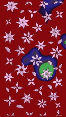 Çizim raster deseni. Çiçek arkaplan. Güzel kumaş deseni.