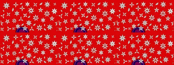 Eskiz klasiği. Raster Şirin kumaş deseni. Renkli Bahar Teması eskiz kalıbı. Düz Çiçek Elementleri Tasarımı.